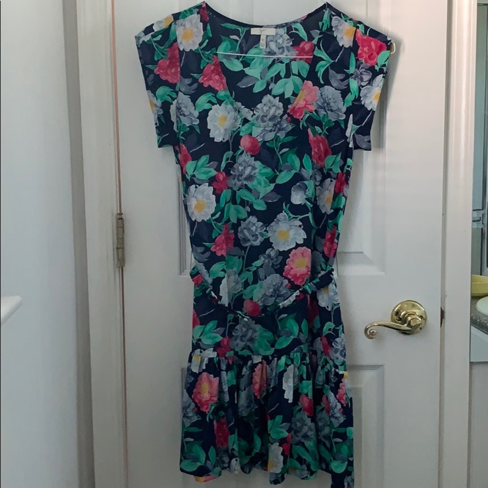 Joie Floral silk mini dress